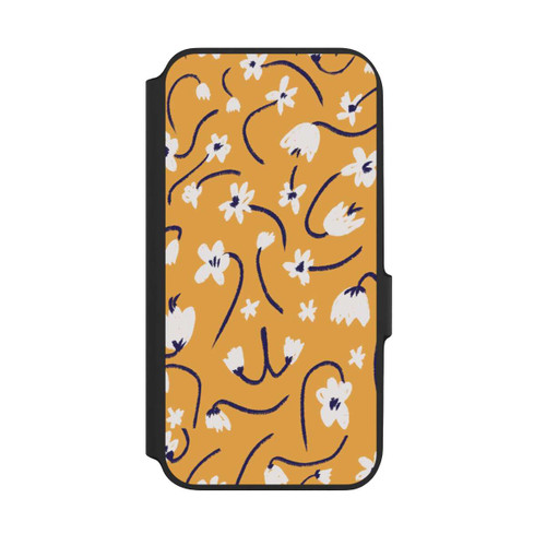 Samsung Galaxy A54 5G NIVOflip Pattern Petites Fleurs Jaunes
