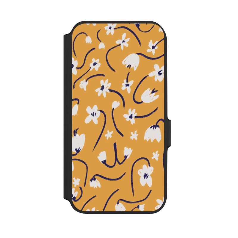 Galaxy A54 5G NIVOflip Pattern Petites Fleurs Jaunes