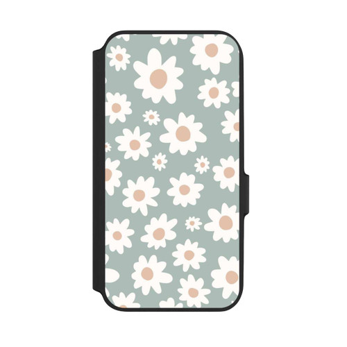 Samsung Galaxy A54 5G NIVOflip Daisy Flower Seamless Pattern Green