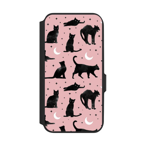 Samsung Galaxy A54 5G NIVOflip Cats And Moon On Pink