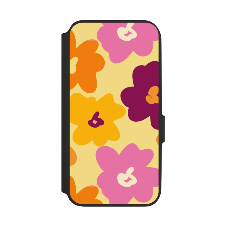 Galaxy A54 5G NIVOflip Retro Blumenmuster bunt