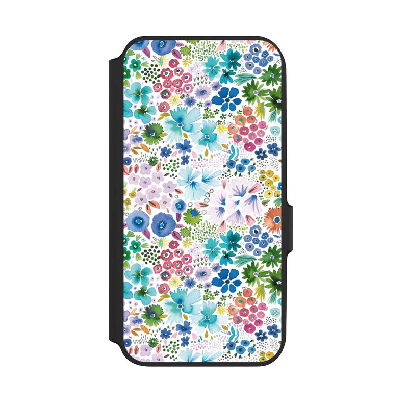 Galaxy A54 5G NIVOflip Petites Fleurs de Printemps Bleues