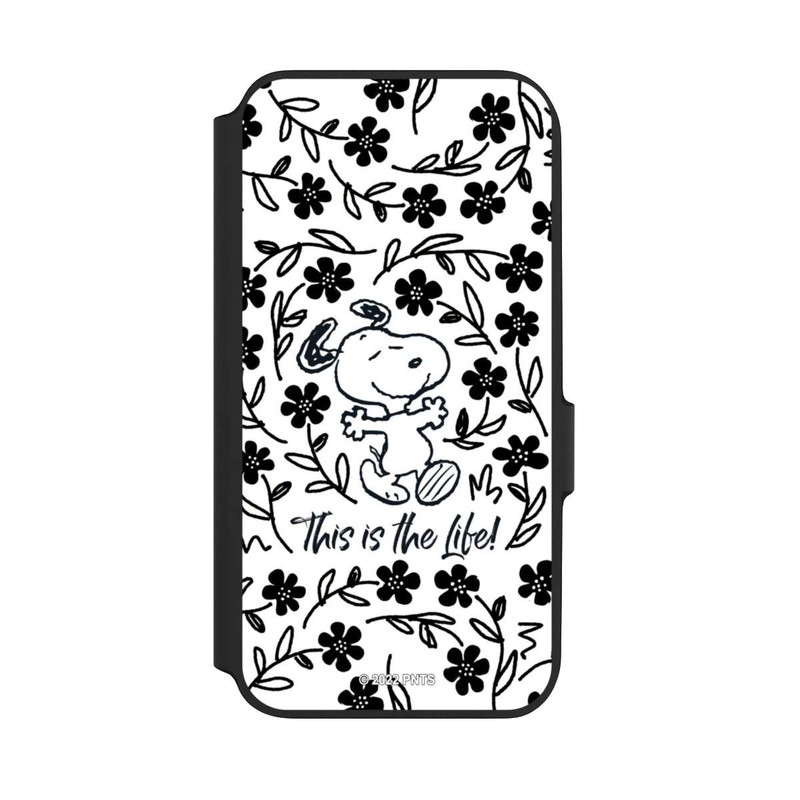 Galaxy A54 5G NIVOflip Snoopy This Is The Life Noir & Blanc