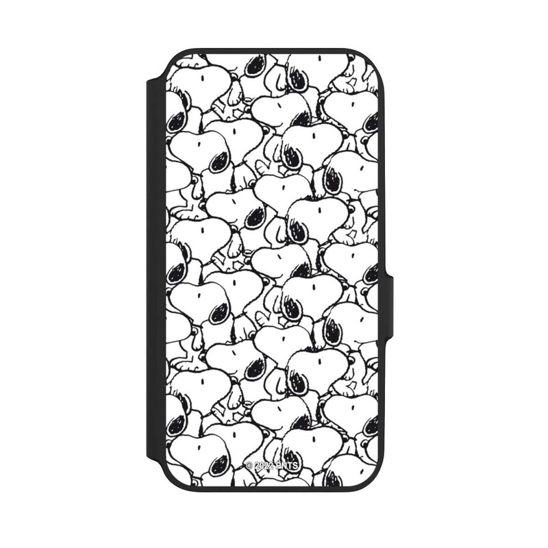 Galaxy A54 5G NIVOflip Snoopy Muster Schwarz und Weiß