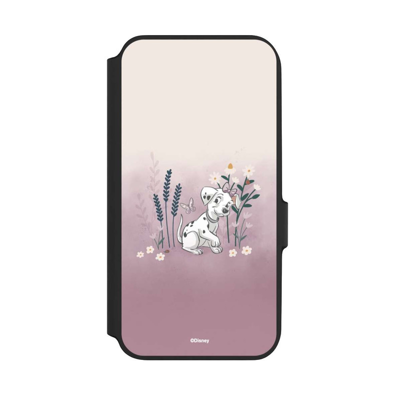 Galaxy A54 5G NIVOflip Les 101 Dalmatiens avec des fleurs