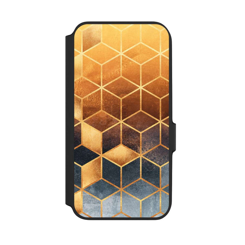 Galaxy A54 5G NIVOflip Würfel goldener Farbverlauf