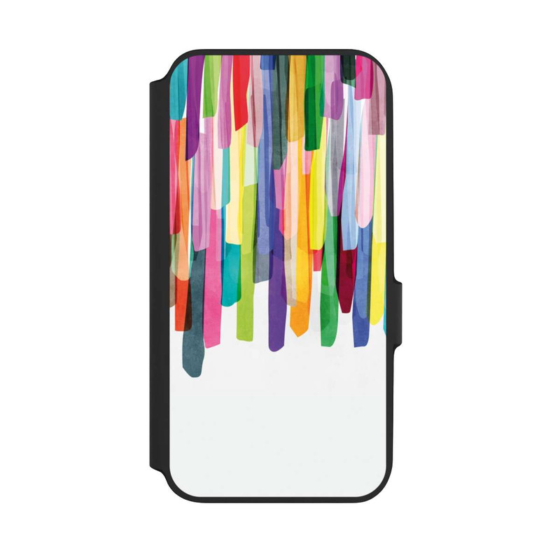 Galaxy A54 5G NIVOflip Rayures colorées fond blanc