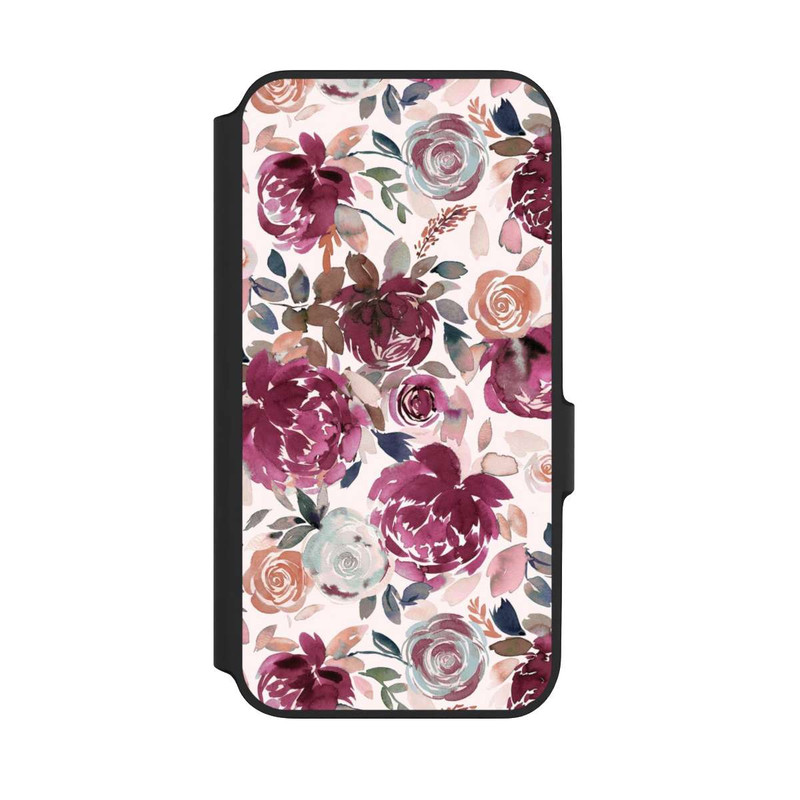 Galaxy A54 5G NIVOflip Pivoines et roses d'automne Rose