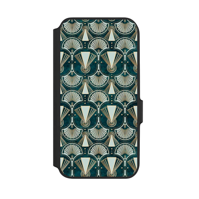 Galaxy A54 5G NIVOflip Art Deco Green Pattern