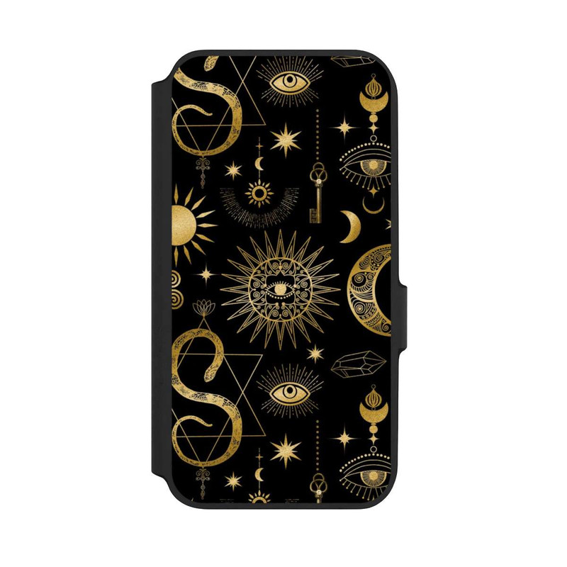 Galaxy A54 5G NIVOflip Soleil et Lune Célestes Steampunk