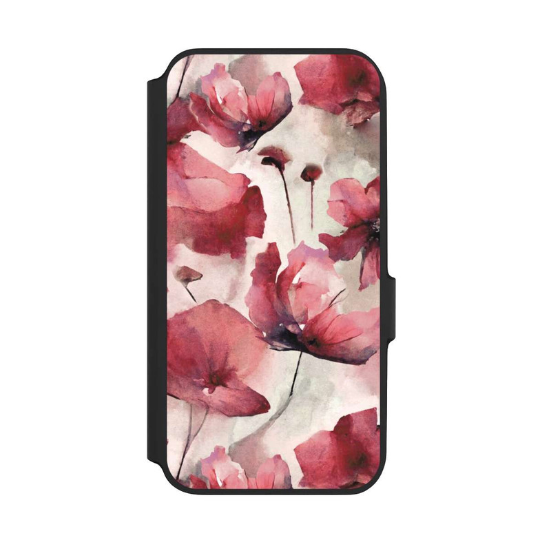 Galaxy A54 5G NIVOflip Wilde Mohnblumen