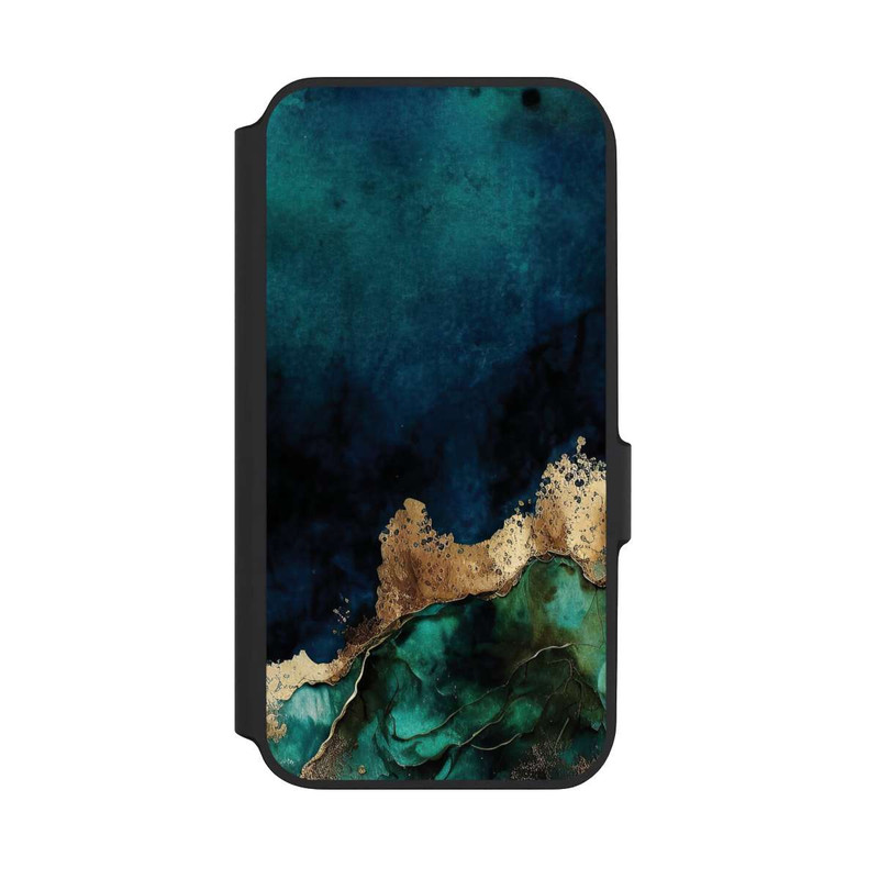 Galaxy A54 5G NIVOflip Petrolblau mit Gold