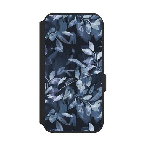 Samsung Galaxy A54 5G NIVOflip Aquarelle Feuilles Mystiques Marine