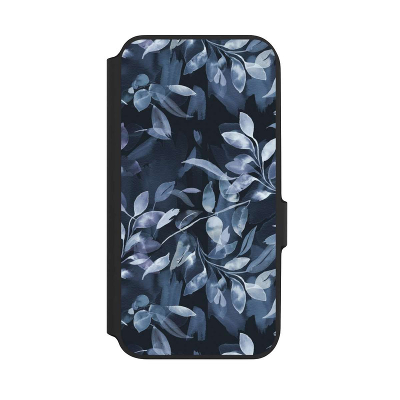 Galaxy A54 5G NIVOflip Aquarelle Feuilles Mystiques Marine