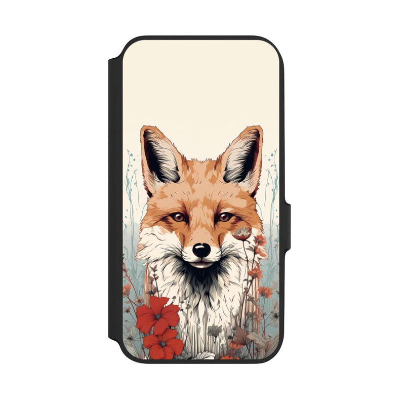 Galaxy A54 5G NIVOflip Renard avec des fleurs