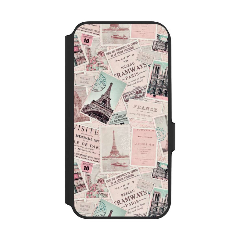 Galaxy A54 5G NIVOflip Vintage Paris Postcards Pattern