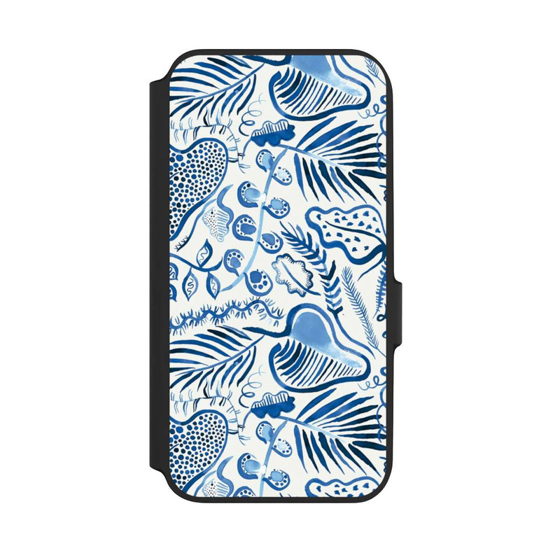 Galaxy A54 5G NIVOflip Tropical Forest Leaves Blue
