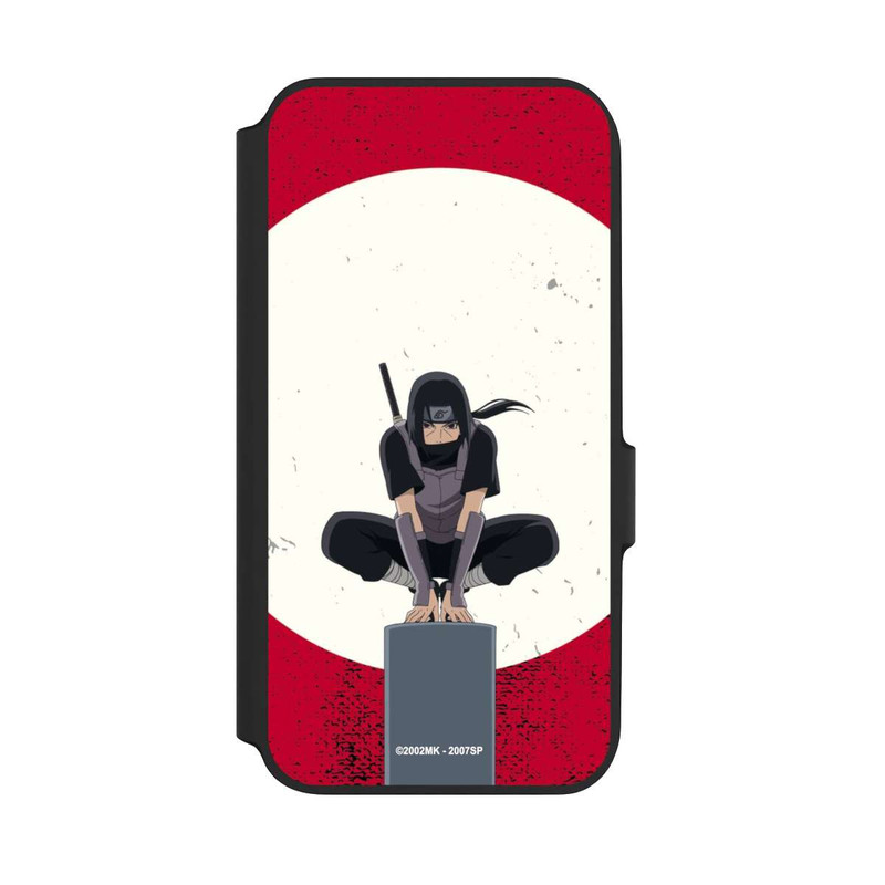 Galaxy A54 5G NIVOflip Symbole Itachi Uchiha fond rouge