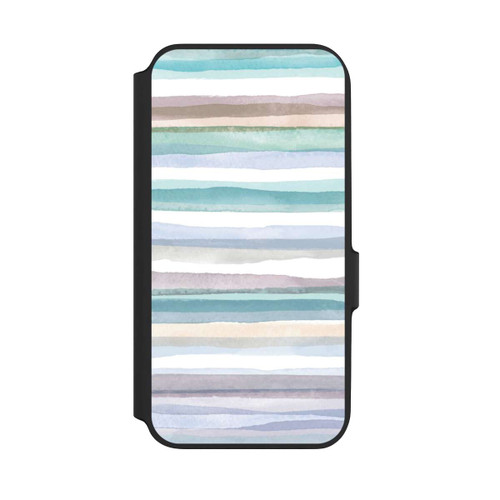 Samsung Galaxy A54 5G NIVOflip Pastellfarbene Streifen Blau