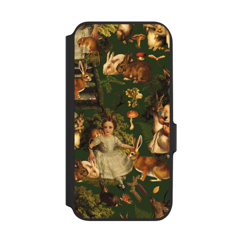 Samsung Galaxy A54 5G NIVOflip Fille et animaux dans la forêt
