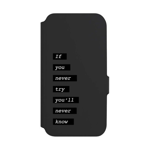 Samsung Galaxy A54 5G NIVOflip If You Try Black Transparent