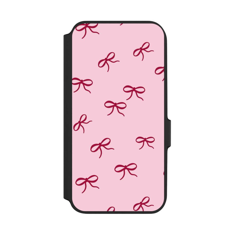 Galaxy A54 5G NIVOflip Schleifen Muster Rot Pink
