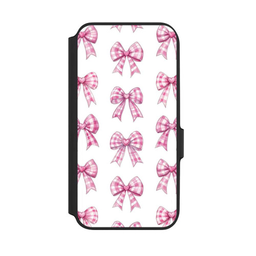 Samsung Galaxy A54 5G NIVOflip Pinke Gingham Herzen und Schleifen mit KI