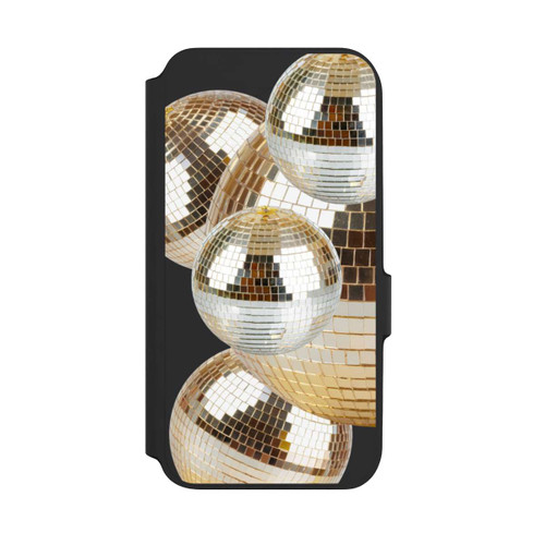 Samsung Galaxy A54 5G NIVOflip Discokugel Gold Transparent mit KI
