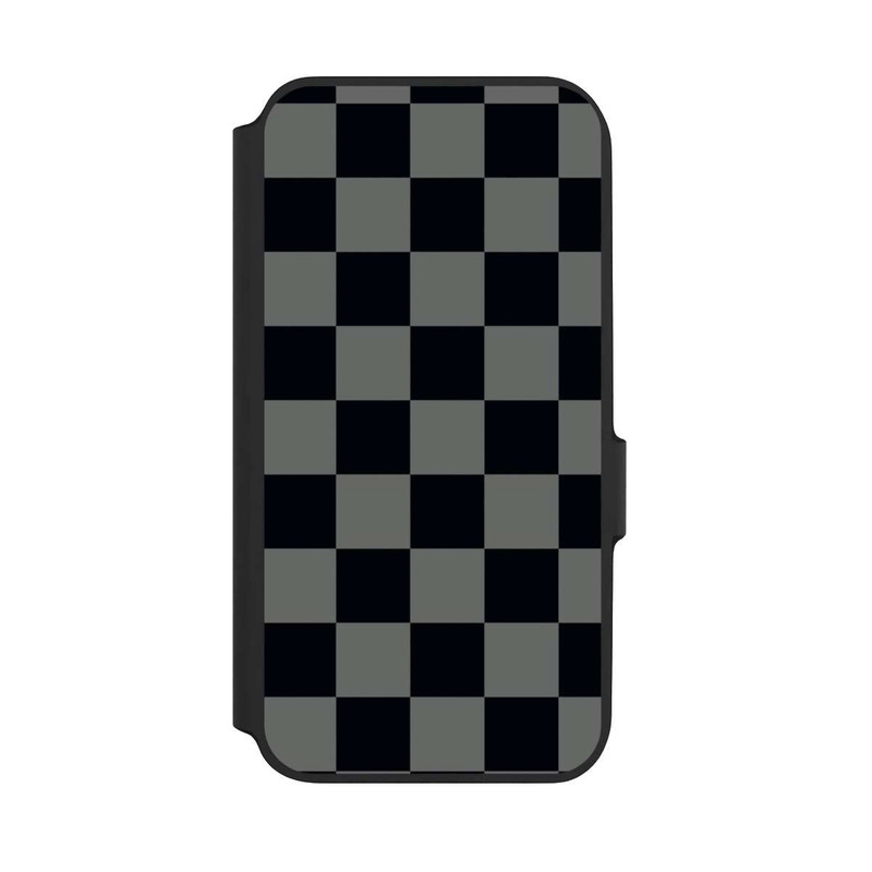 Galaxy A54 5G NIVOflip Checked Pattern Black Grey