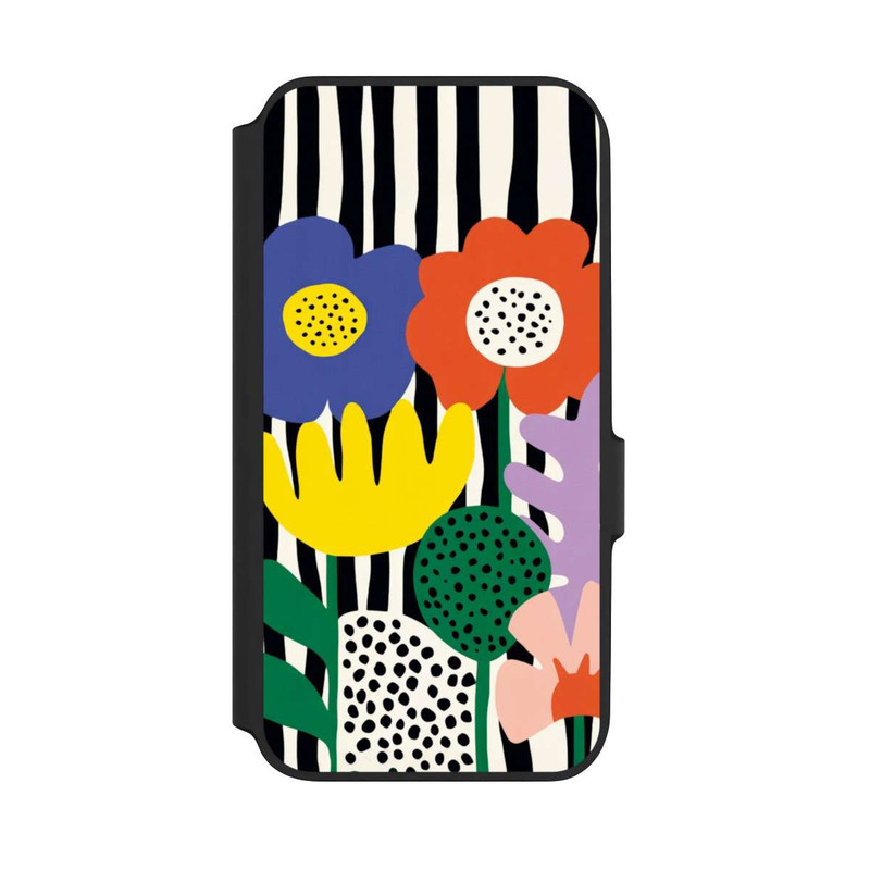 Galaxy A54 5G NIVOflip Flowers Striped Background
