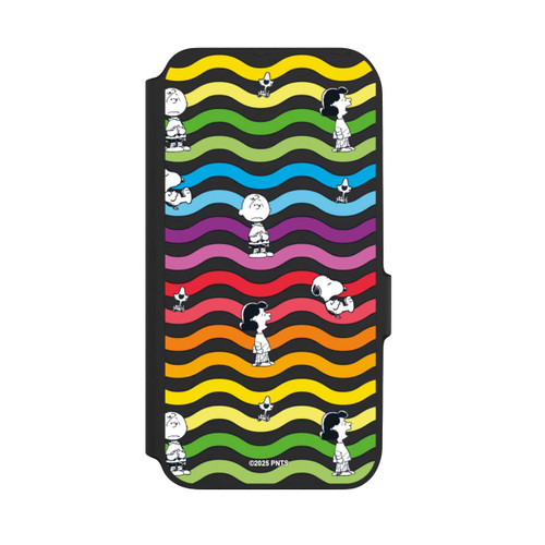 Samsung Galaxy A54 5G NIVOflip Snoopy Pattern Rainbow Transparent