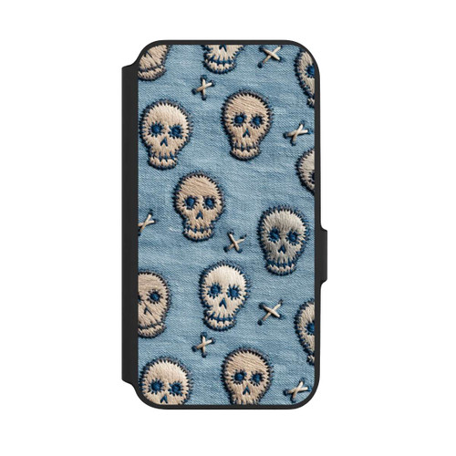 Samsung Galaxy A54 5G NIVOflip Skulls on Jeans Pattern