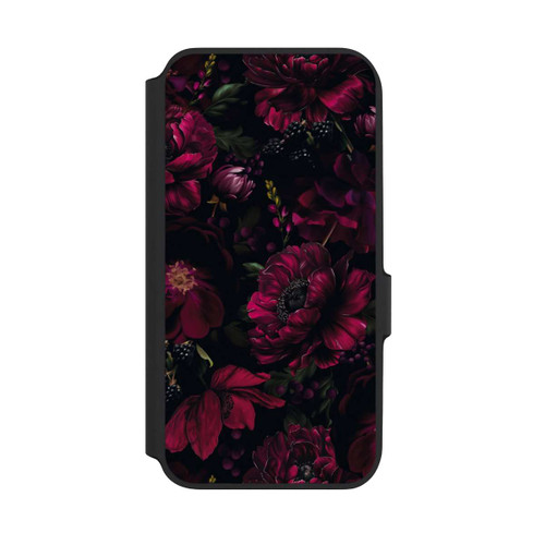 Samsung Galaxy A54 5G NIVOflip Dunkle Rote Blumen Liebe