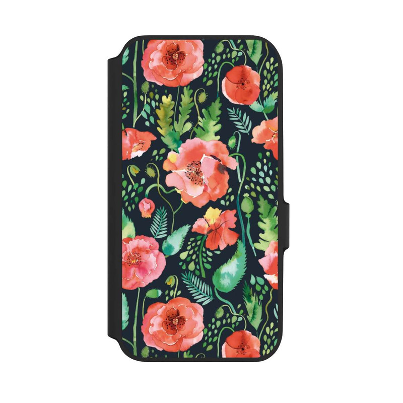 Galaxy A54 5G NIVOflip Mohnblumen Dunkle Wildnis