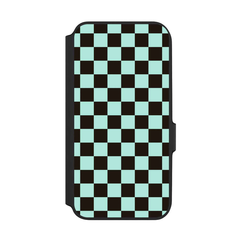 Galaxy A54 5G NIVOflip Checked Pattern Blue Brown