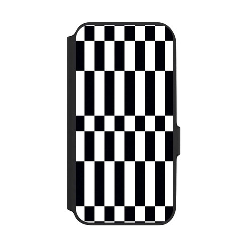 Samsung Galaxy A54 5G NIVOflip Checked Abstract Bold Black and White Color Block