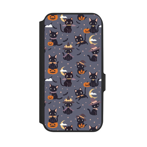 Samsung Galaxy A54 5G NIVOflip Cute Halloween Witch Cats and Pumpkins