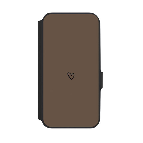 Samsung Galaxy A54 5G NIVOflip Heart Minimalist Brown