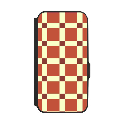Samsung Galaxy A54 5G NIVOflip Big Brown Checked Pattern