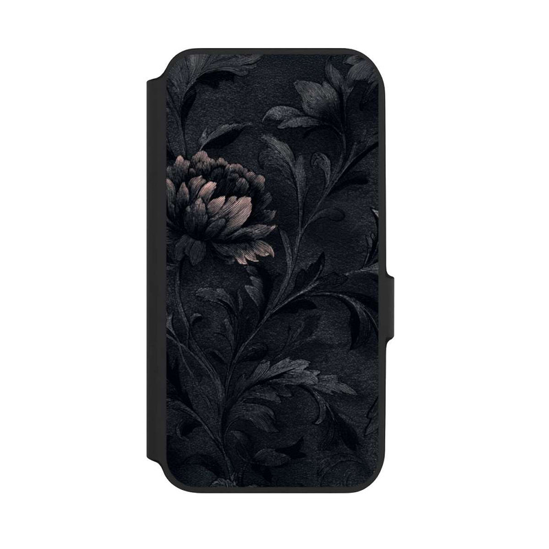 Galaxy A54 5G NIVOflip Dunkles Blumenmuster Vintage