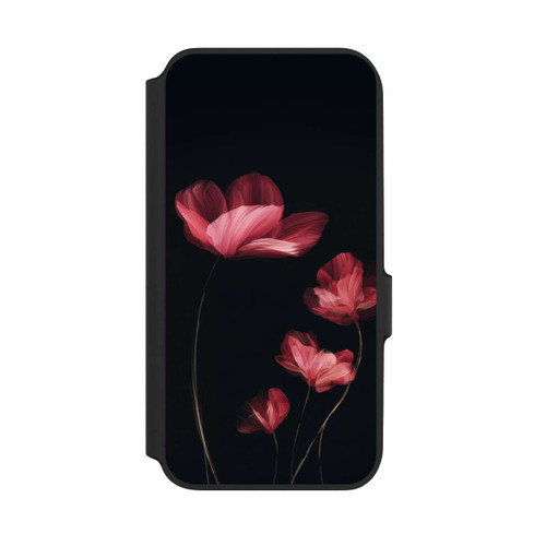 Samsung Galaxy A54 5G NIVOflip Burgunder Blüten schwarz