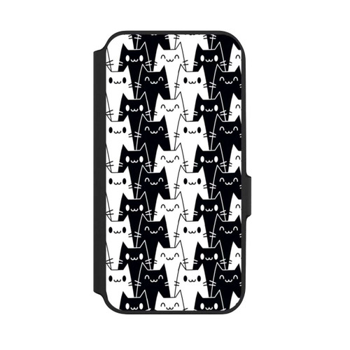 Samsung Galaxy A54 5G NIVOflip Cat Wallpaper Black White