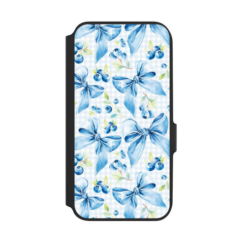 Samsung Galaxy A54 5G NIVOflip Blaue Schleifen und Blaubeeren mit KI