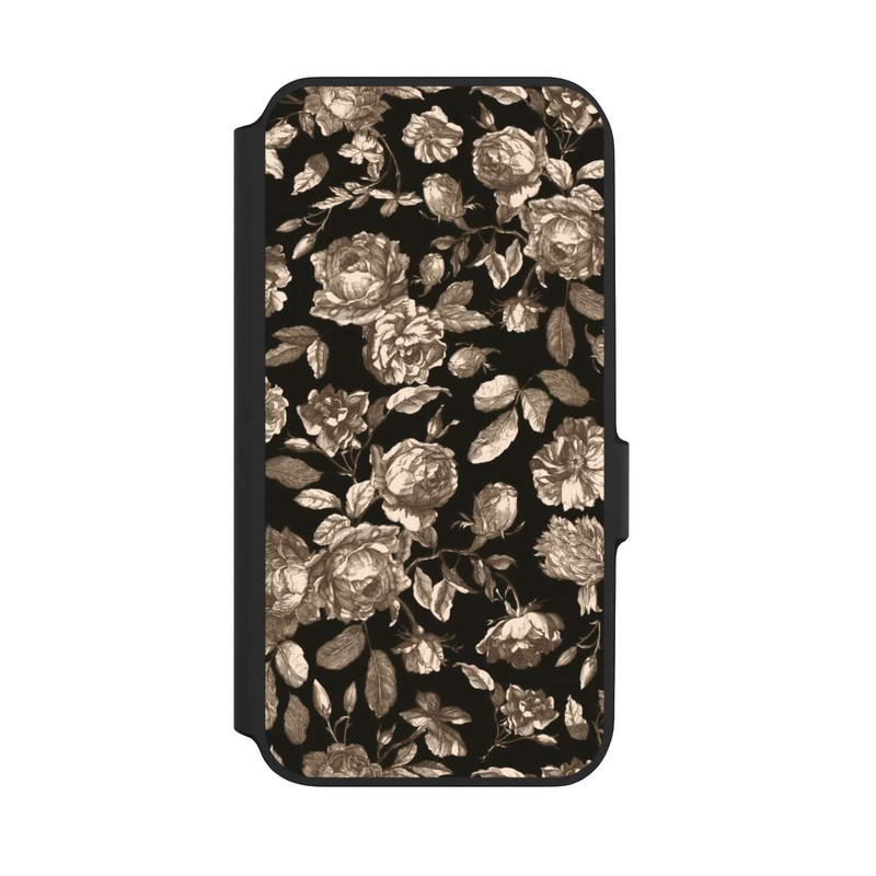Galaxy A54 5G NIVOflip Toile fleurs foncées