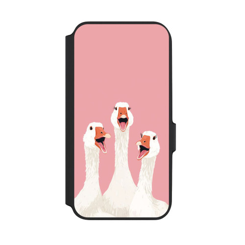 Samsung Galaxy A54 5G NIVOflip Drei Gänse Rosa mit KI