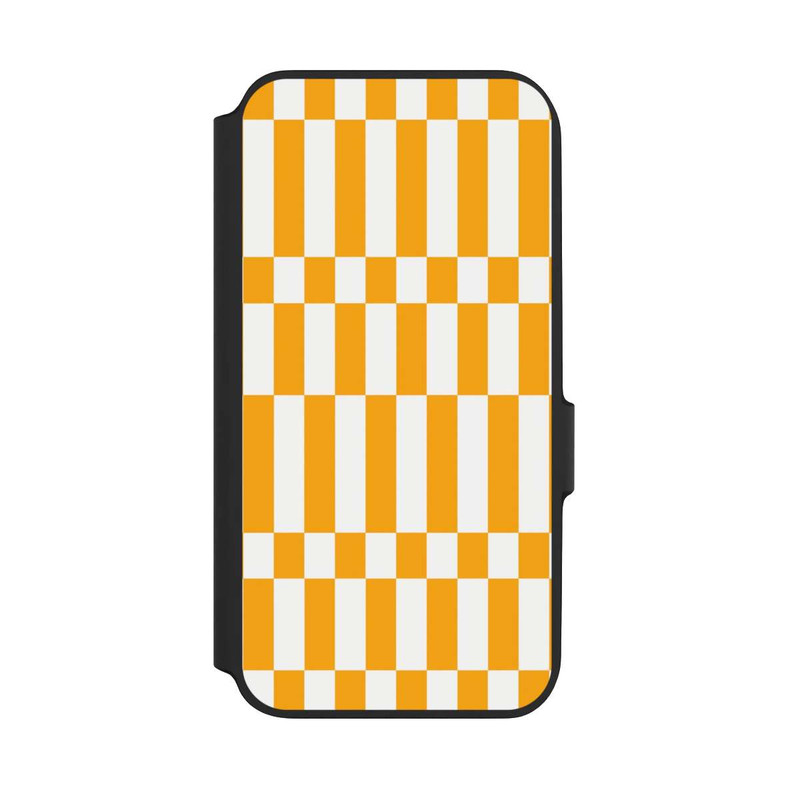 Galaxy A54 5G NIVOflip Motif à Carreaux d'Été Jaune Vif
