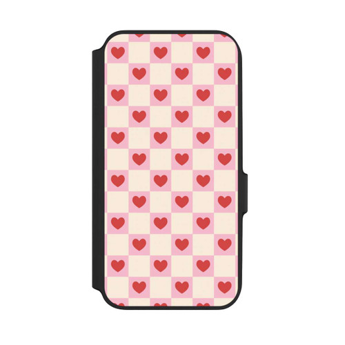 Samsung Galaxy A54 5G NIVOflip Valentine Checked Hearts Pattern Pink