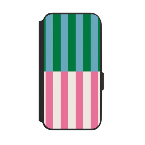 Samsung Galaxy A54 5G NIVOflip Motif Rayé Vert Rose