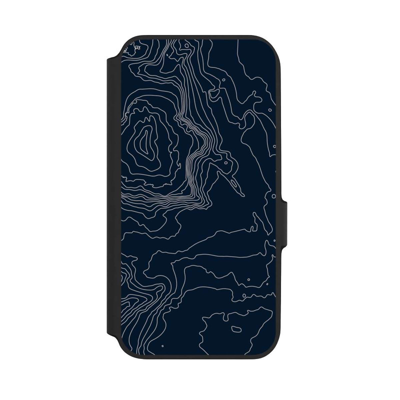 Galaxy A54 5G NIVOflip Berg Höhenlinien Dunkel
