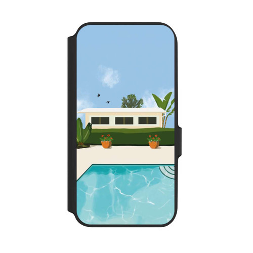 Samsung Galaxy A54 5G NIVOflip California Backyard by Roberta Murray